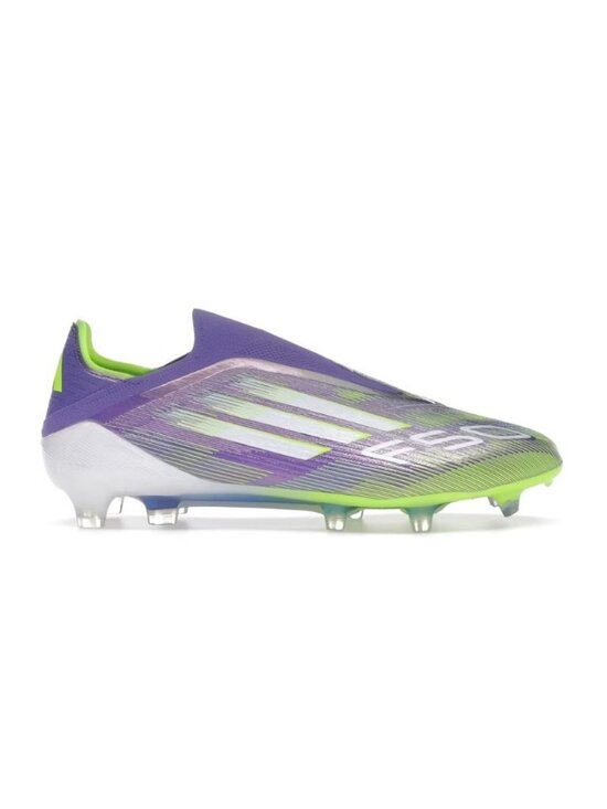 adidas F50 Elite Laceless FG Unisex 10m/11w Soccer Cleat Purple Green JH7628 NEW main image 9